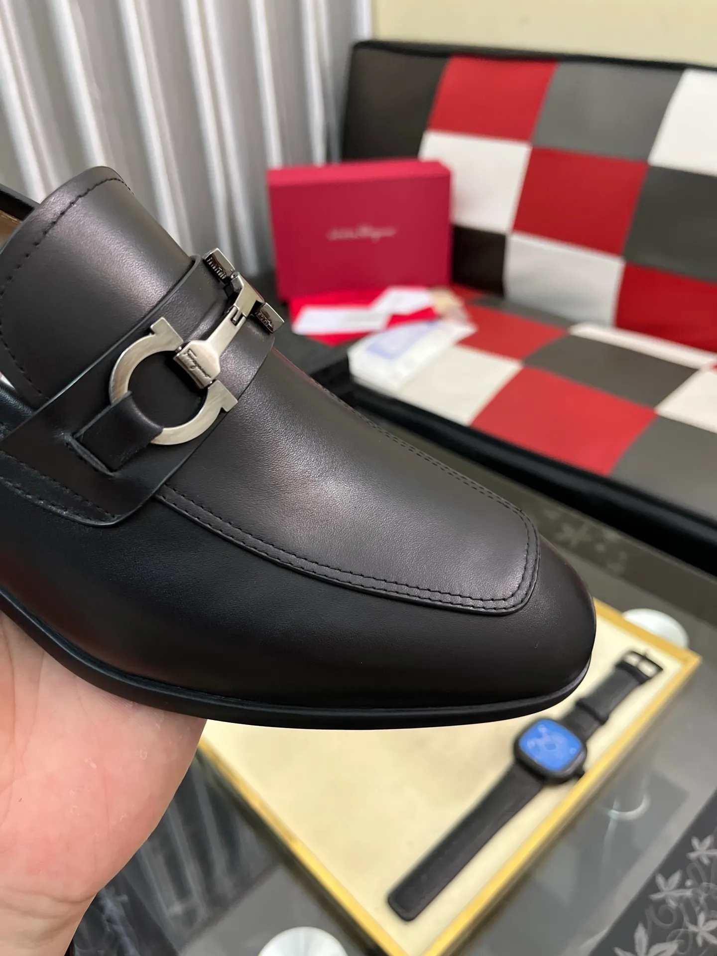 Men's shoes 💰600⌚️⌚️[Salvatore Ferragamo] Ferragamo business leather shoes, 1:1 top purchasing quality, imported selected original calfskin for the uppers, imported original soft water-dyed cowhide for the inner feet, imported original customized Italian handmade lightweight foam outsole, size: 39-44 5️⃣ options available